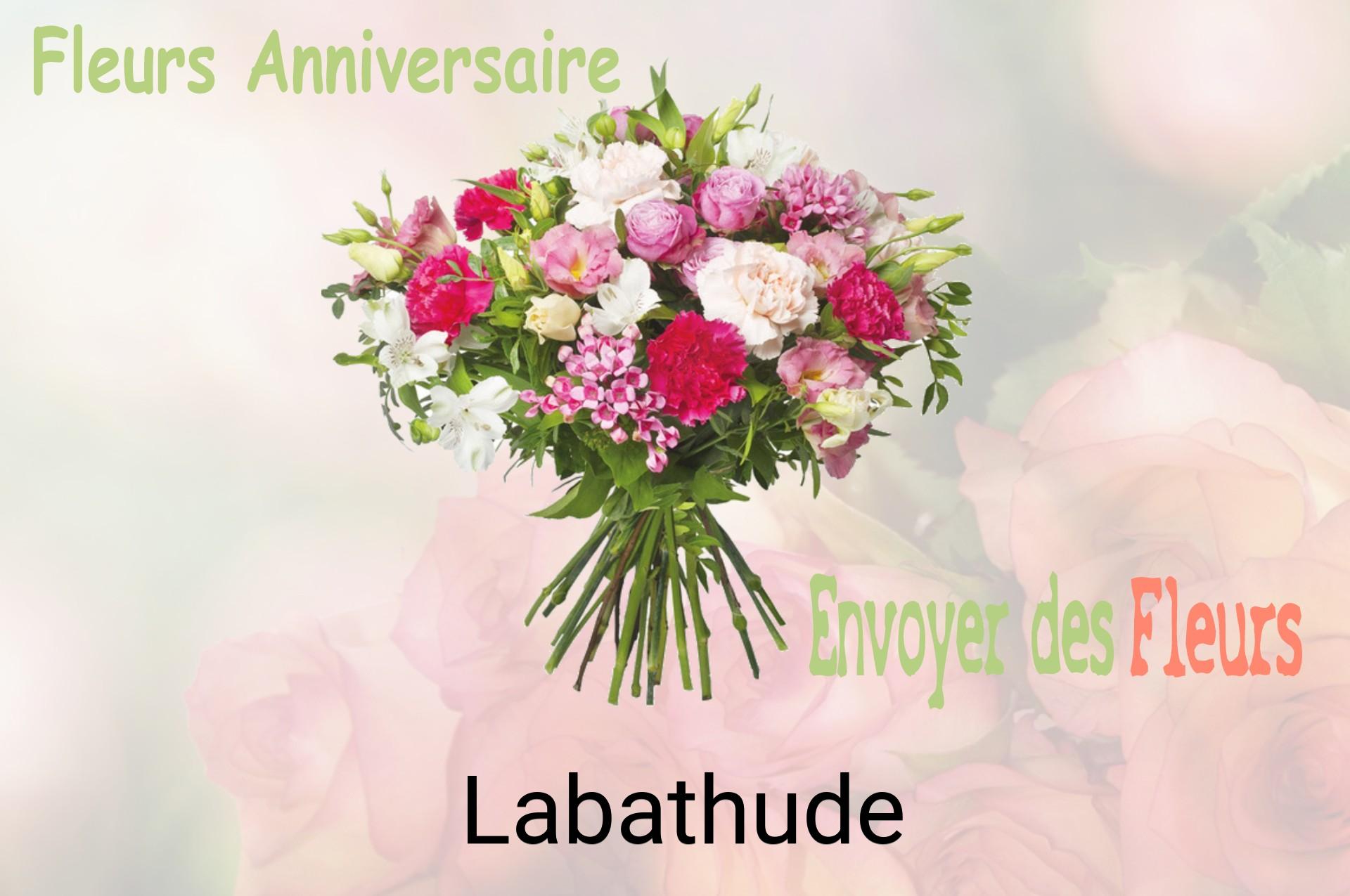 Bouquet de fleurs d’anniversaire livré à Labathude